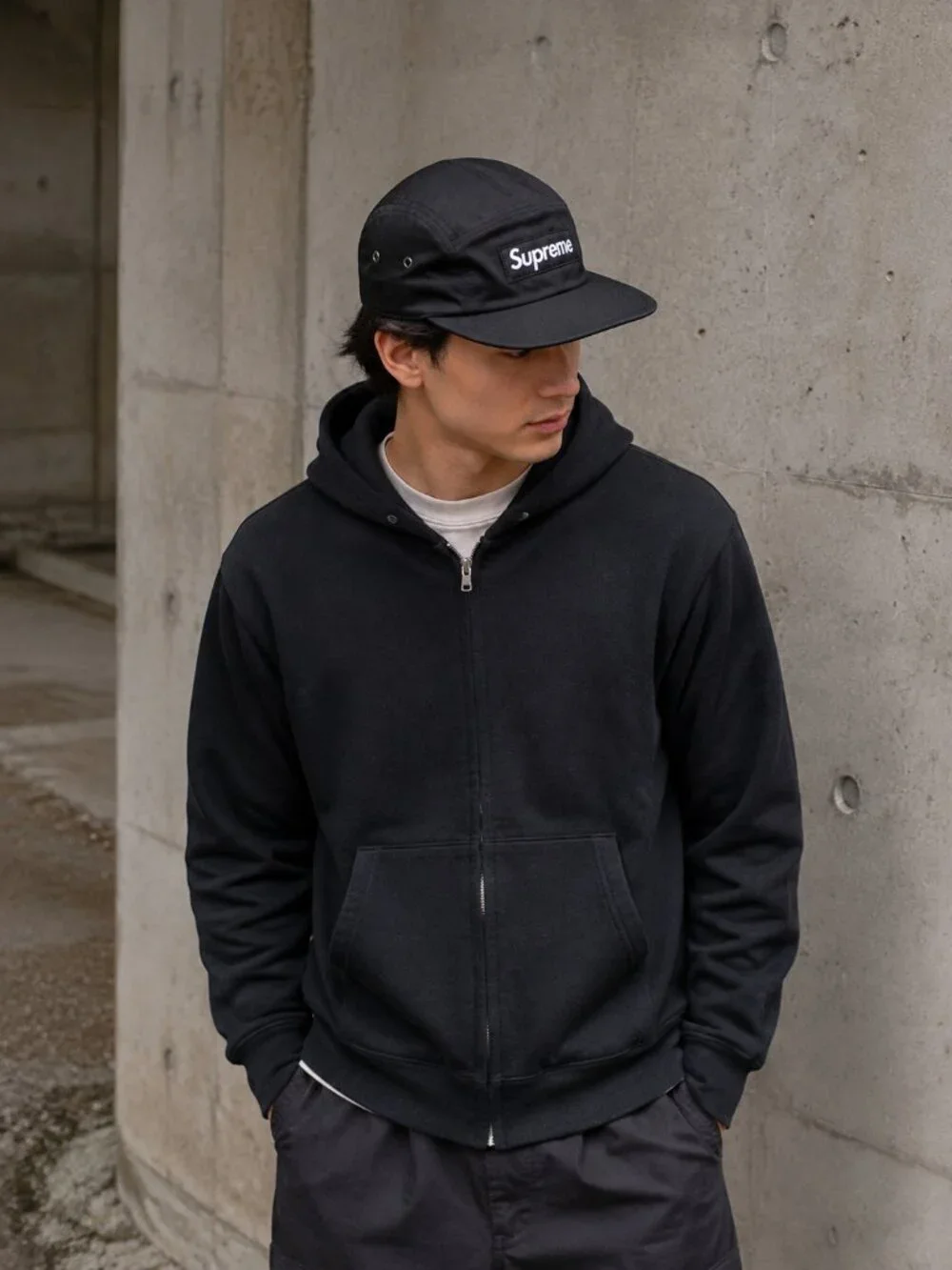 Supreme Military Camp Cap FW22 Black Box Logo DS New Sealed In Hand Authentic